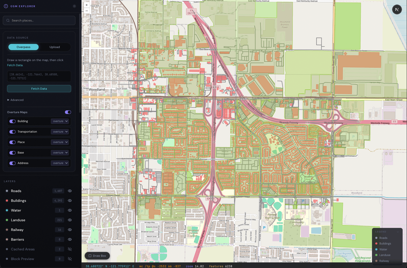 Web Explorer map view